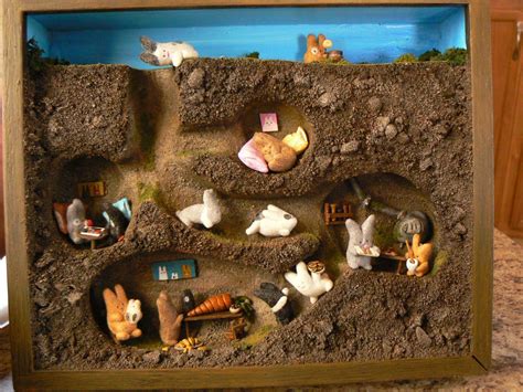 Years ago I made a little diorama of this adorable bunny.